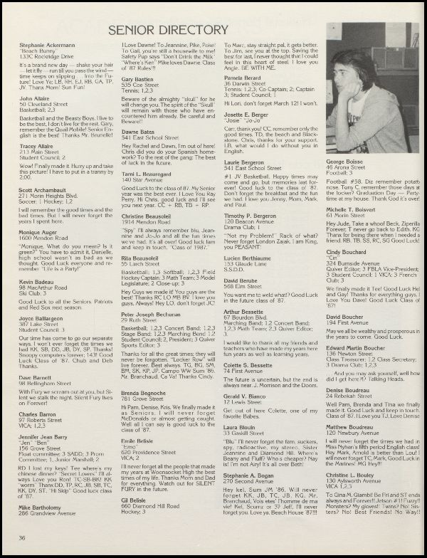 Class of 1987 Yearbook