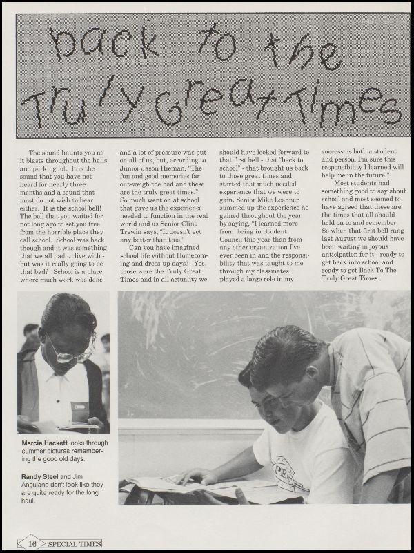 Class of 1992 Yearbook