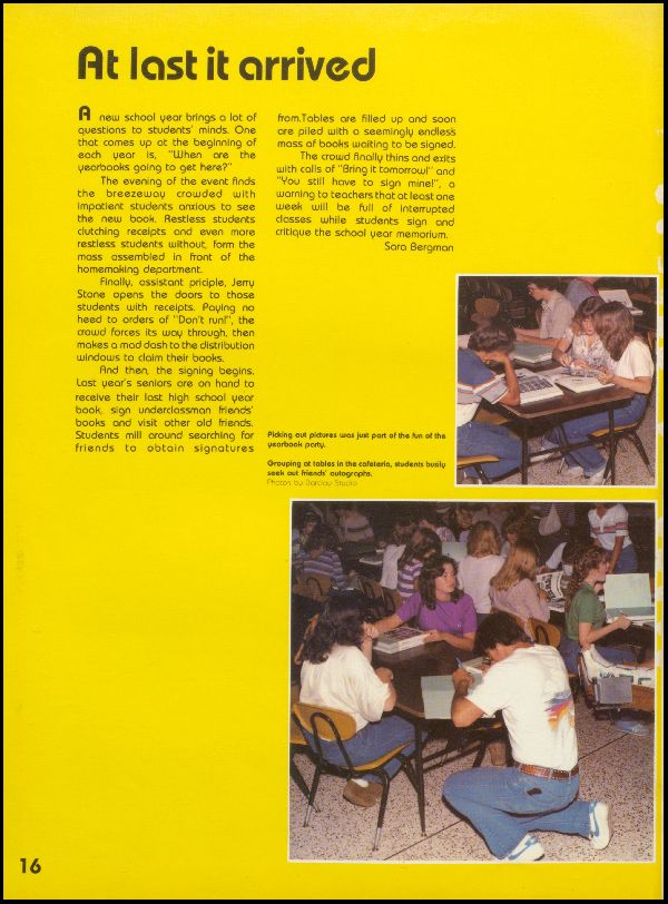 Class of 1982 Yearbook