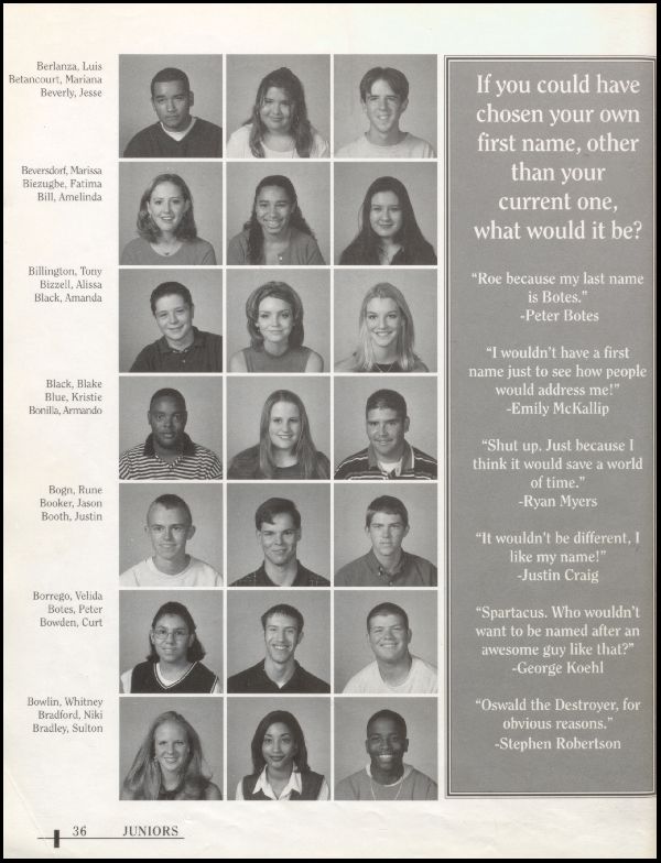Class of 1999 Yearbook
