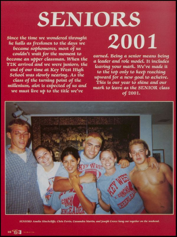 Class of 2001 Yearbook