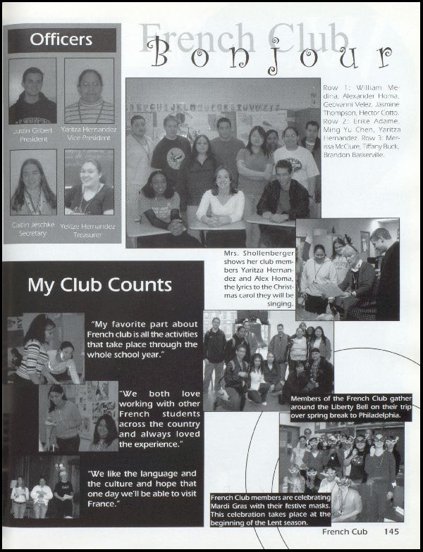 Yearbook Page