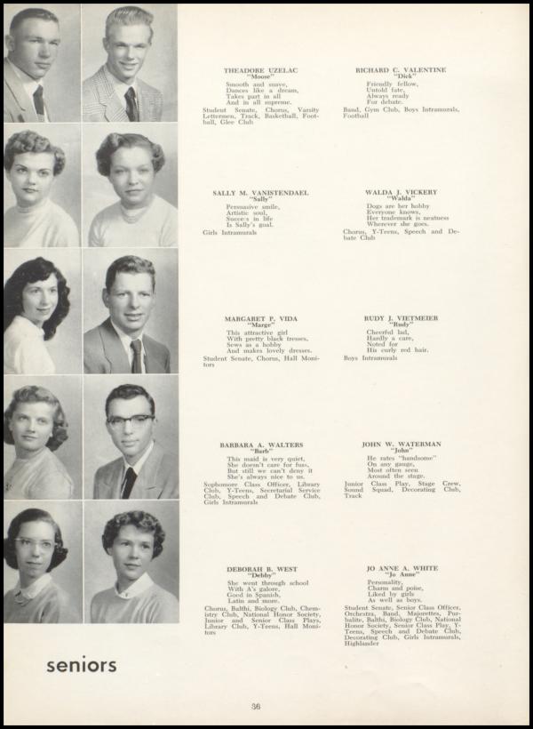 Class of 1954 Yearbook