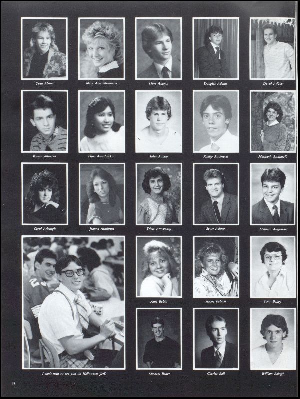 Class of 1987 Yearbook