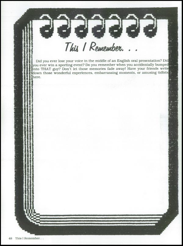 Yearbook Page