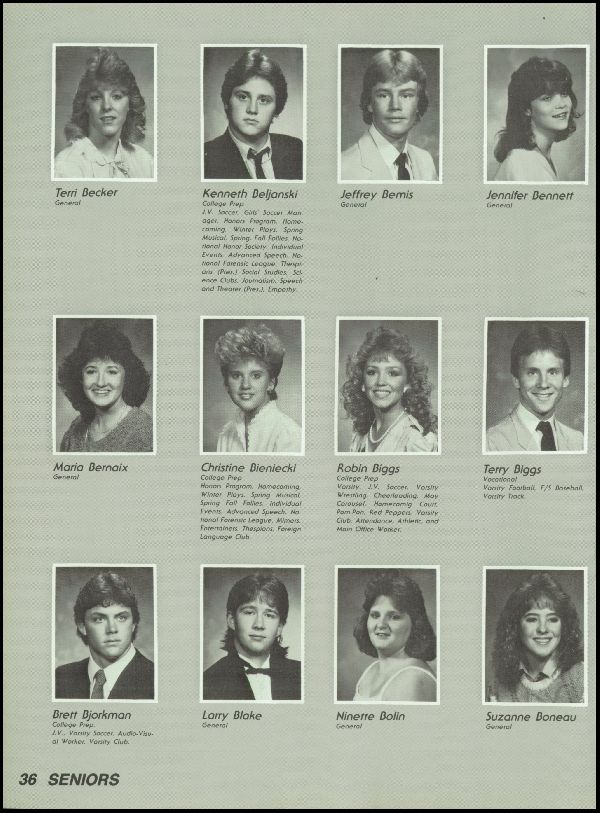 Class of 1987 Yearbook
