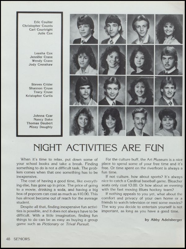 Yearbook Page