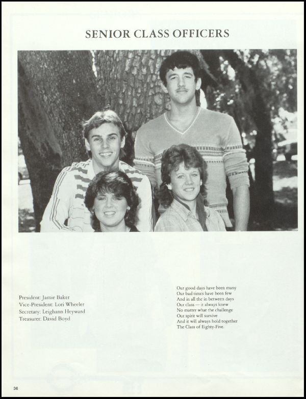 Class of 1985 Yearbook