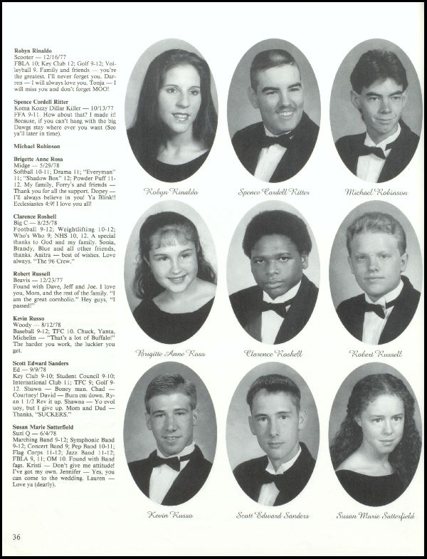Class of 1996 Yearbook