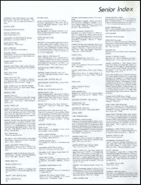 Yearbook Page