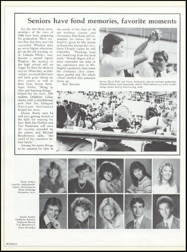 Class of 1988 Yearbook