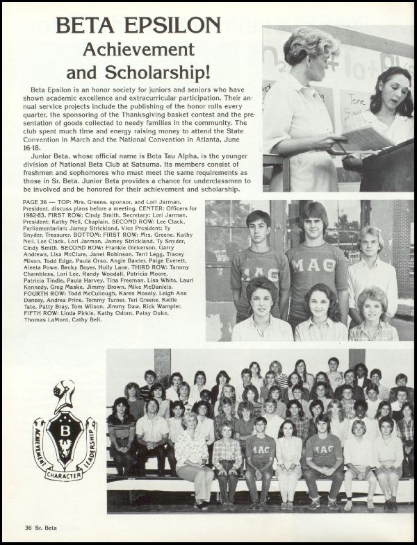Class of 1983 Yearbook
