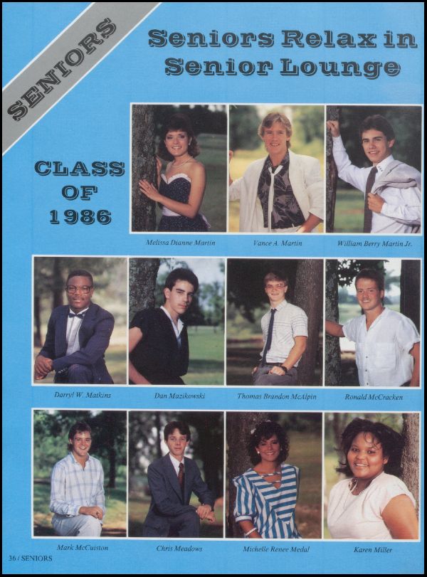 Class of 1986 Yearbook