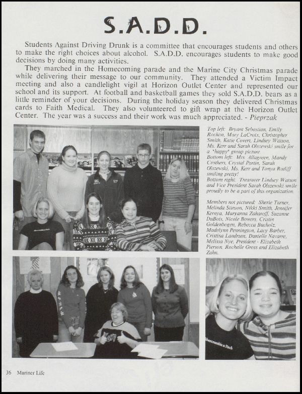 Class of 2001 Yearbook