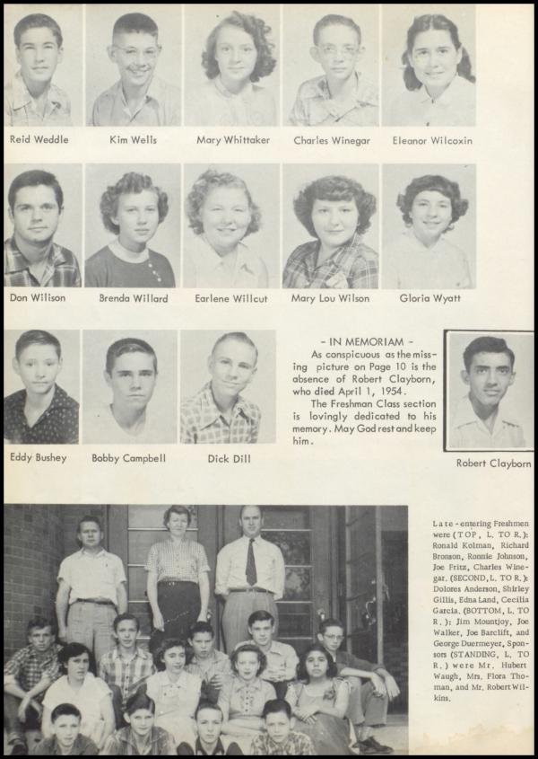 Class of 1954 Yearbook