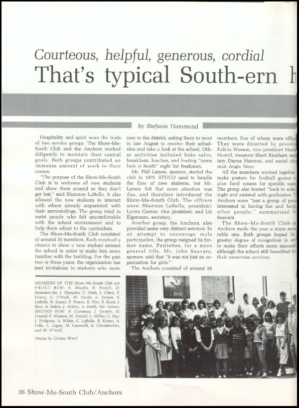 Class of 1986 Yearbook
