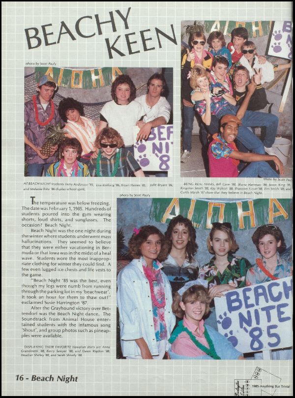 Class of 1985 Yearbook