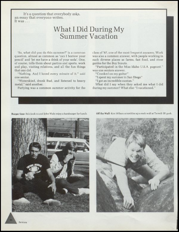 Class of 1987 Yearbook