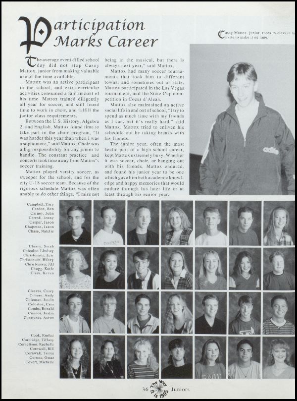 Class of 1995 Yearbook