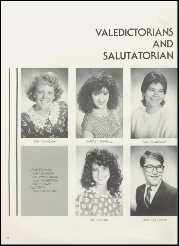 Class of 1989 Yearbook