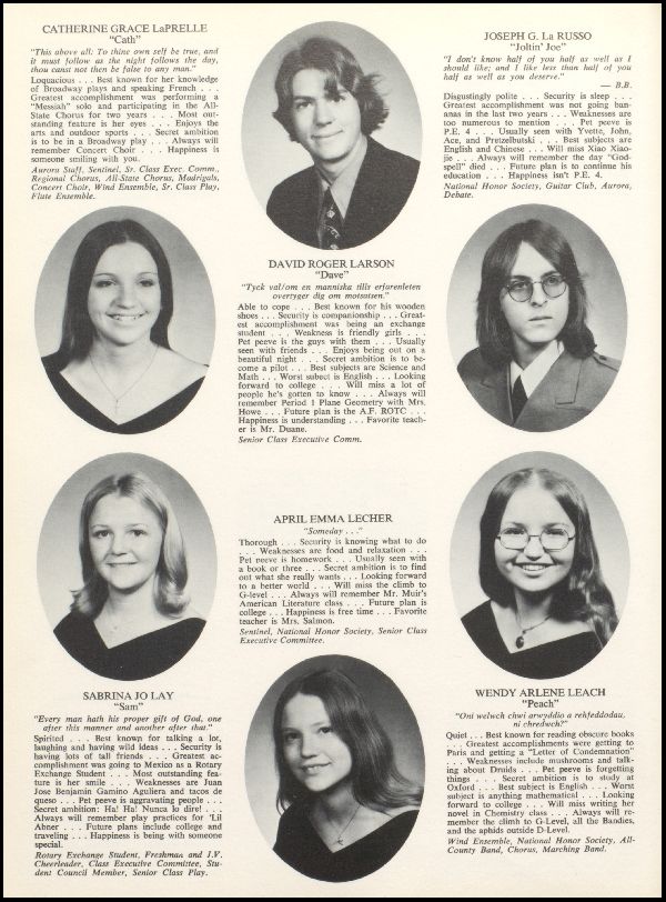 Yearbook Page