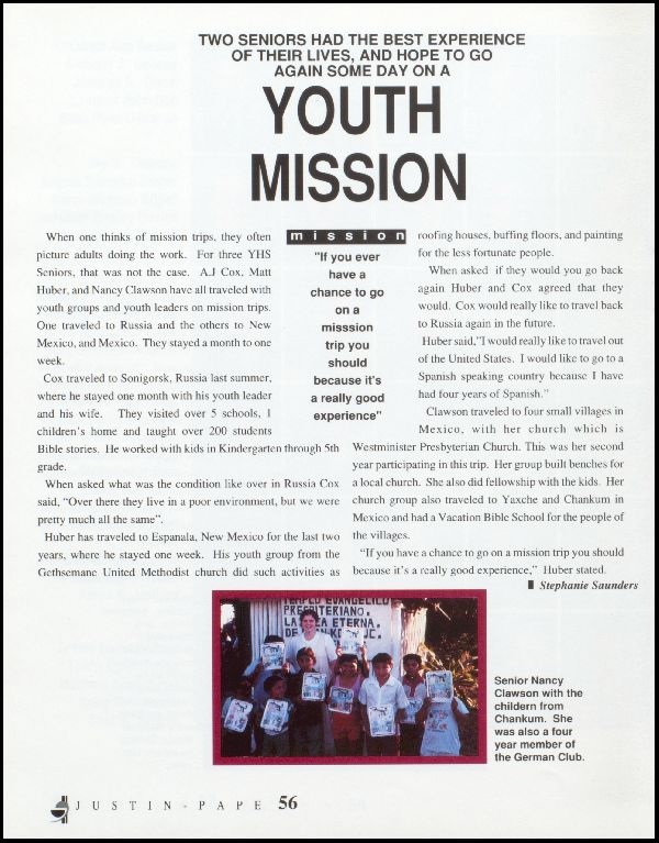 Yearbook Page