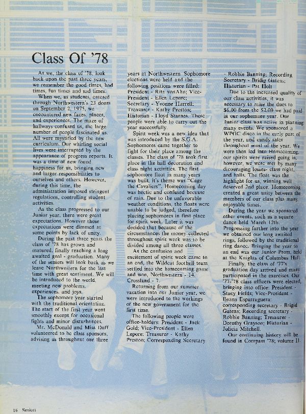 Class of 1978 Yearbook