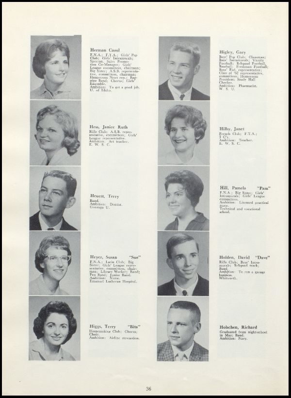 Class of 1962 Yearbook