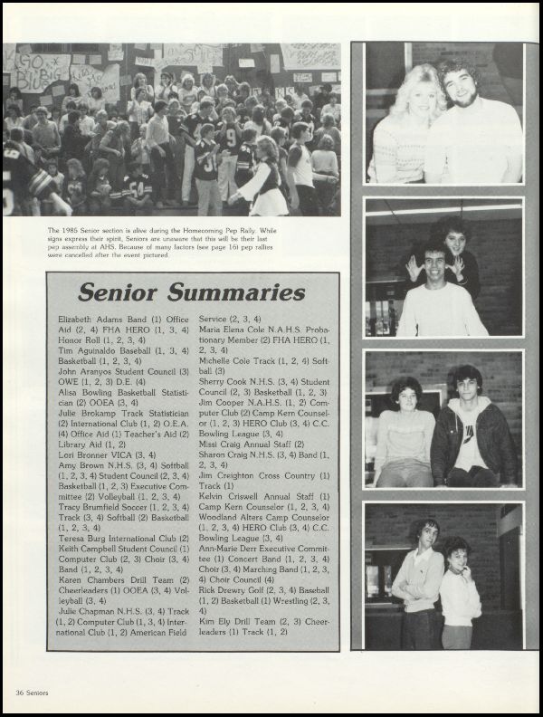 Class of 1985 Yearbook