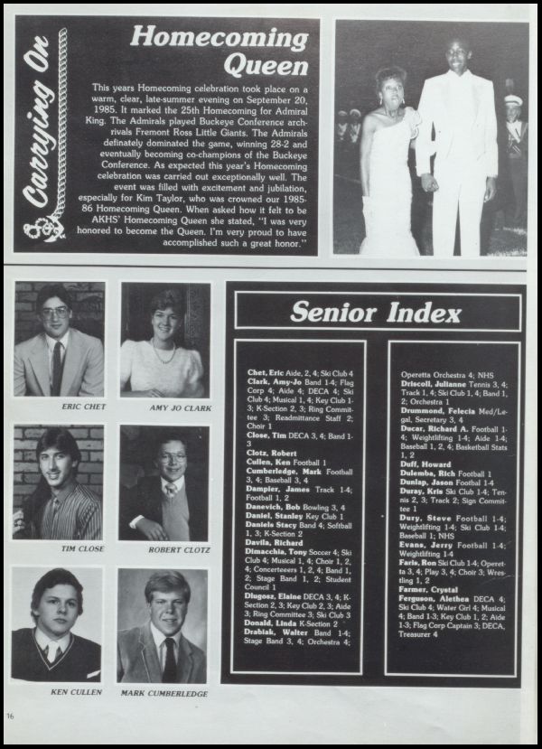 Class of 1986 Yearbook