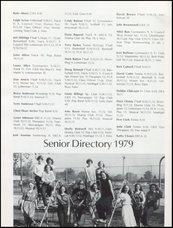 Class of 1979 Yearbook