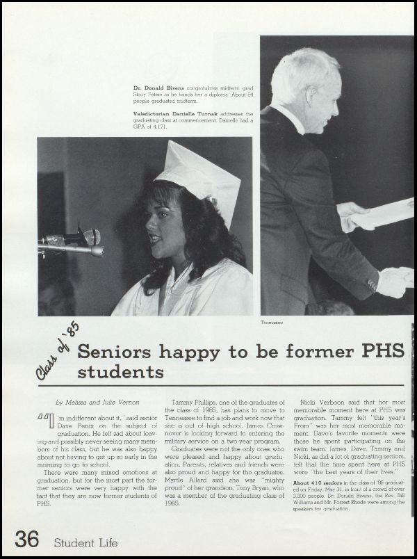 Class of 1985 Yearbook