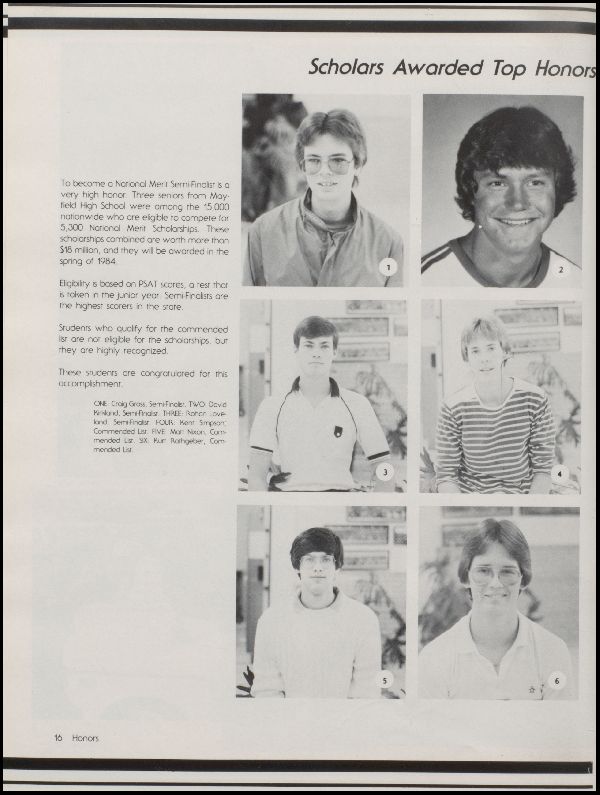 Class of 1984 Yearbook
