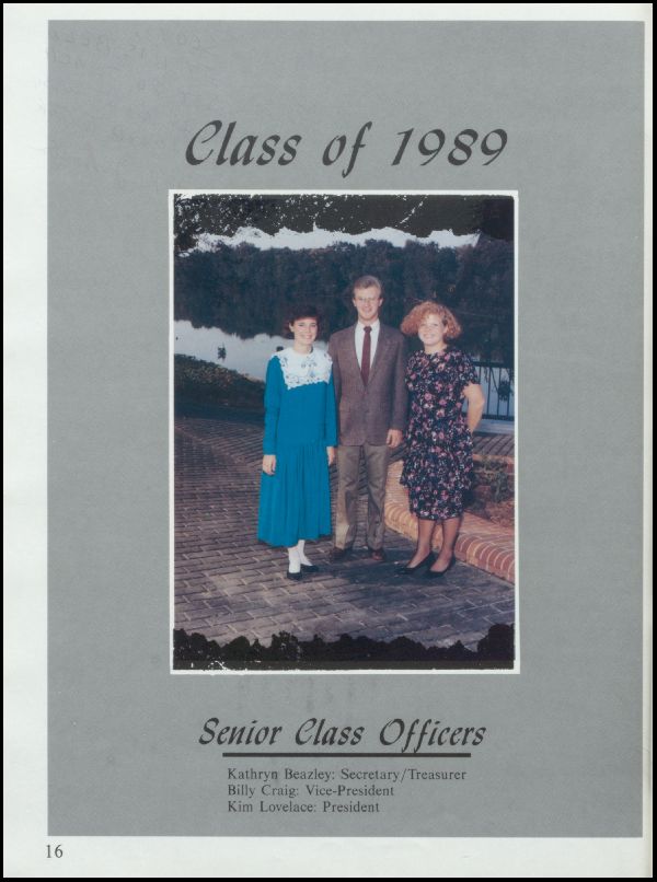 Class of 1989 Yearbook