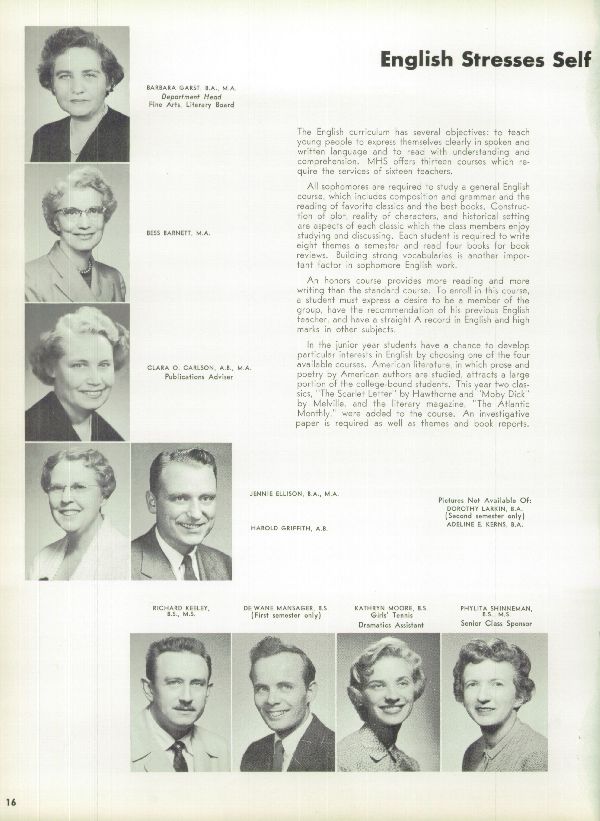 Class of 1958 Yearbook
