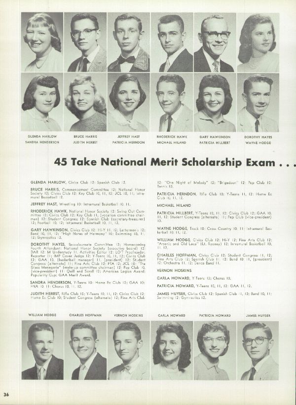 Class of 1958 Yearbook
