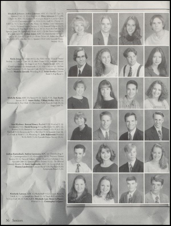 Class of 1996 Yearbook